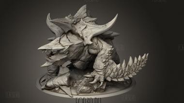Черепаха-Дракон 3d stl модель для ЧПУ