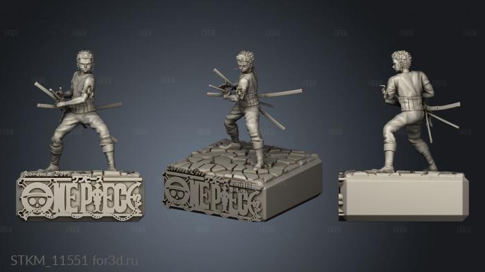 roronoa zoro one able stl model for CNC