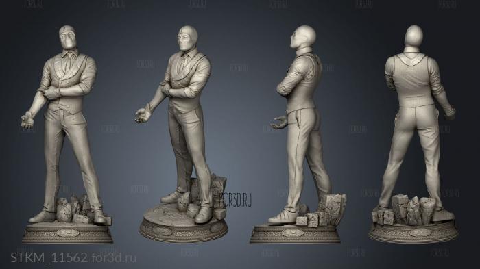 Mr Knight Statue One stl model for CNC