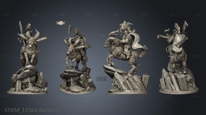 Clan Warriors Ram Riders Rider stl model for CNC