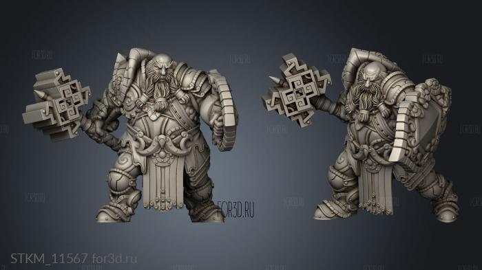 Clan Warriors Warrior stl model for CNC