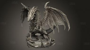 Шикарный Фиолетовый Дракон Endelig 3d stl модель для ЧПУ