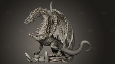 Шикарный Фиолетовый Дракон Endelig 3d stl модель для ЧПУ