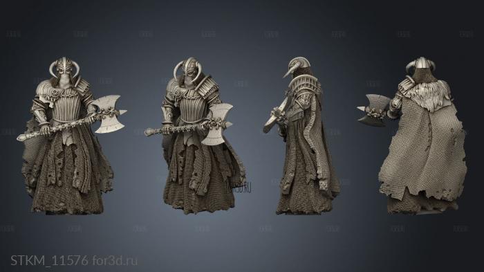 Sorrowsown Baron Soldiers The Wraith Axe stl model for CNC