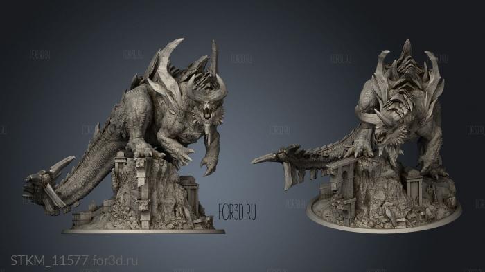 Tarrasque Titan stl model for CNC