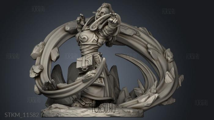 Clan Geomancers Female Geomancer stl model for CNC