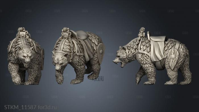 Bear Riders stl model for CNC