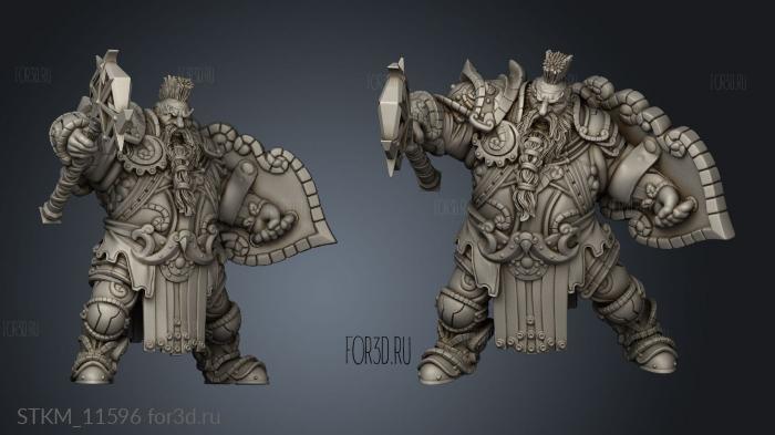 Clan Warrior stl model for CNC