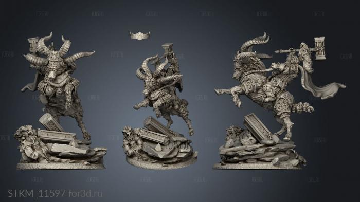 Clan Warriors Ram Riders Rider stl model for CNC