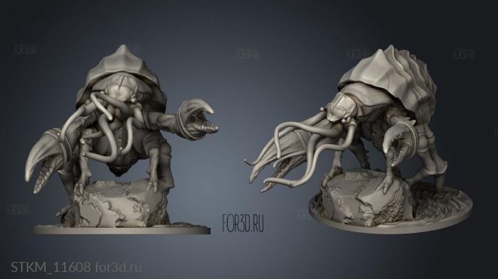 Black Crown Games crafthulhu rock uchuu lon stl model for CNC