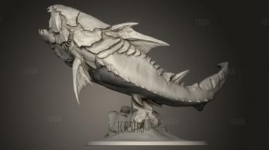Данкл Саурус 3d stl модель для ЧПУ