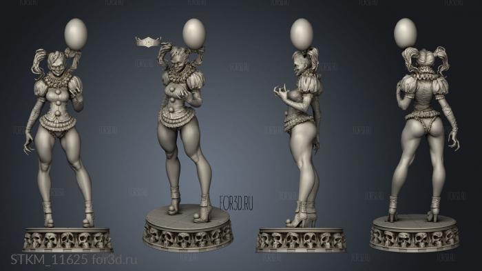 adult PENNYWISE GIRL stl model for CNC