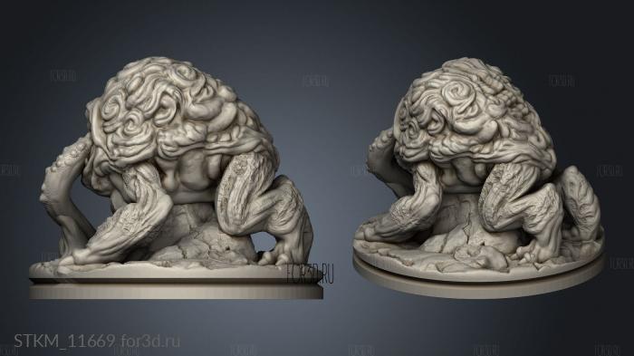 Brain Dog stl model for CNC