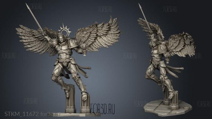 Angel Glory Two Sanguine stl model for CNC