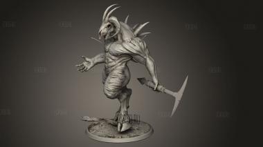 Аркан Воинов Лунного Клана гигантский козлиный воин 3d stl модель для ЧПУ