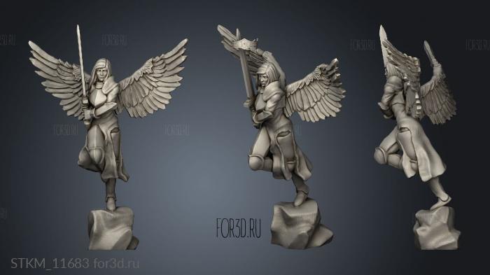 Archangel Eladiel stl model for CNC