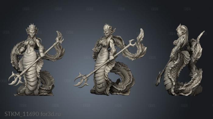 Merfolk stl model for CNC