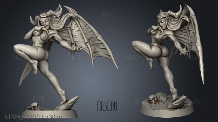 Aya Lust Demon stl model for CNC