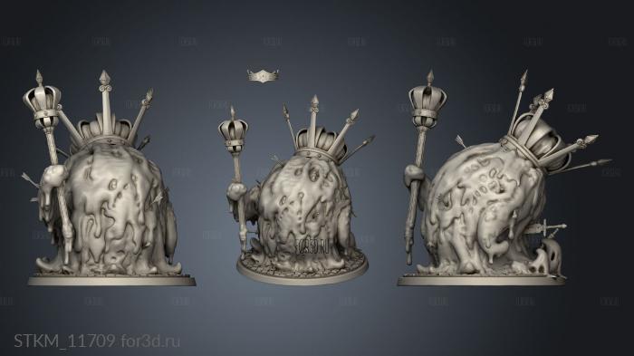 Ooze King slime stl model for CNC