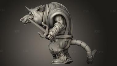 Ниндзя-крыса NC 3d stl модель для ЧПУ