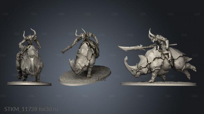 Legion Fire mounted on beast stl model for CNC