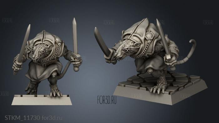 ASSASSIN Rats RAT stl model for CNC