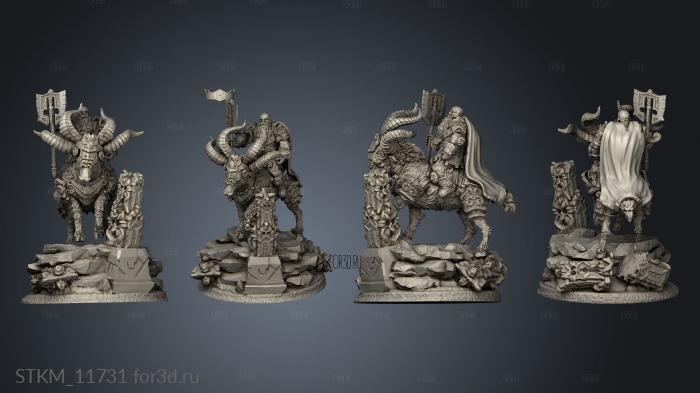 Clan Warriors Ram Riders Rider stl model for CNC