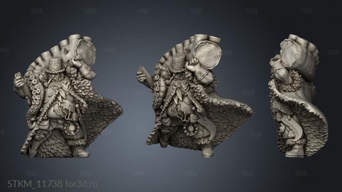 Amazons and Ogres Ogre Pirates Hunter stl model for CNC