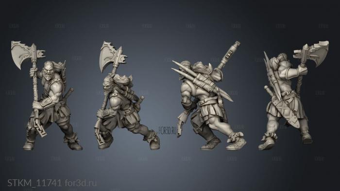 Axe Barbarian tt axe barbarian 3d stl модель для ЧПУ