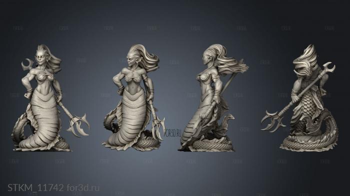 Merfolk stl model for CNC