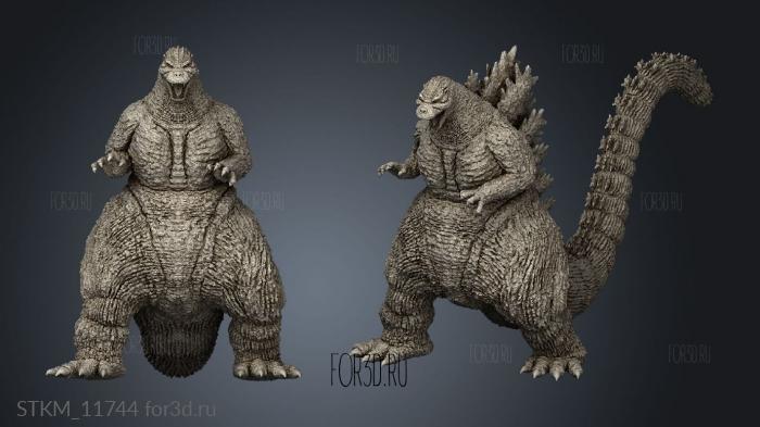 godzilla hcm down stl model for CNC