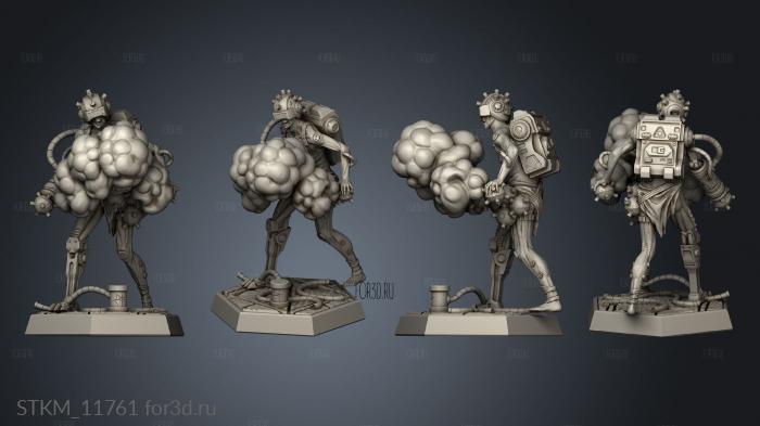 Enemies Mecha Zombie stl model for CNC