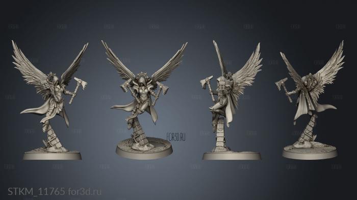 City Angels Troops Smite Angel stl model for CNC