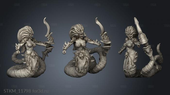 Fantasy Medusa bow stl model for CNC