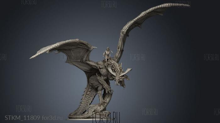 Flying Dragon stl model for CNC