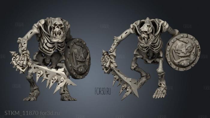 orc skeleton stl model for CNC