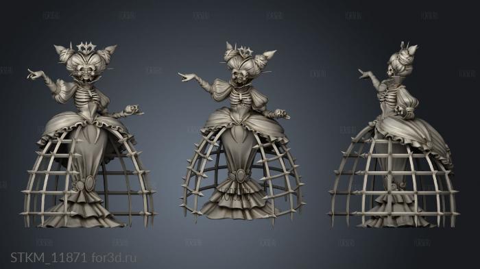 Alice in Nightmareland the heart queen stl model for CNC