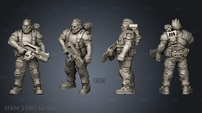 HUMAN SPACE MARINE CAPTAIN ARK HELM 3d stl модель для ЧПУ