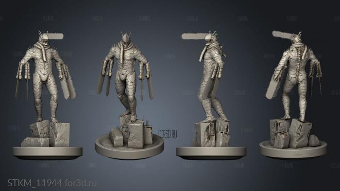 chainsaw man demon form mows Anton Hobta beton 3d stl модель для ЧПУ