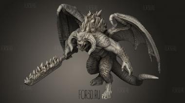 Фигура Балрога 3d stl модель для ЧПУ