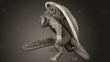 Фигура Балрога 3d stl модель для ЧПУ