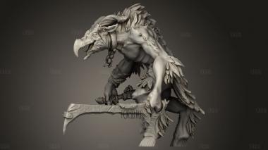 Музыкант из отряда птичьих налетчиков 3d stl модель для ЧПУ