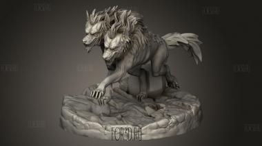 Атакующий Пес Смерти Кровавой Луны 3d stl модель для ЧПУ