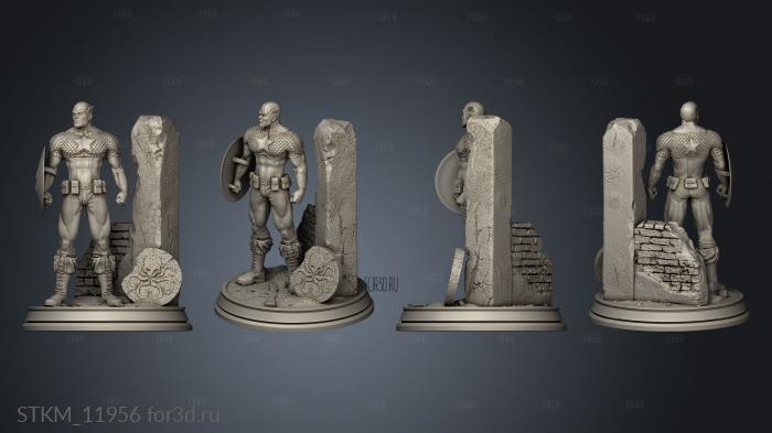 captain america stl model for CNC