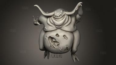Нургл 3d stl модель для ЧПУ