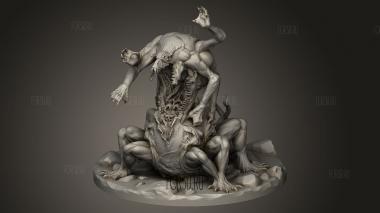 Безумный Монстр 3d stl модель для ЧПУ