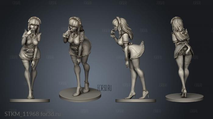 Maid Jiggly Stix stl model for CNC