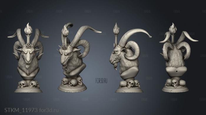 Baphomet stl model for CNC