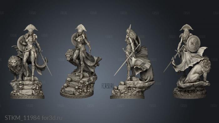 Ares Female Femalever sword stl model for CNC