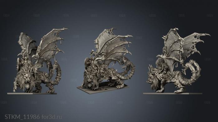 Avatars War Dark Gods Manticore aow x stl model for CNC